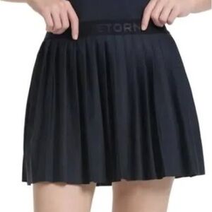 Tretorn Ladies' Pleated Skort Tennis Golf Pickleball Skirt with Shorts BLACK L
